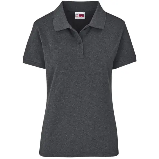 Ladies Houston Stretch Golf Shirt Charcoal Front